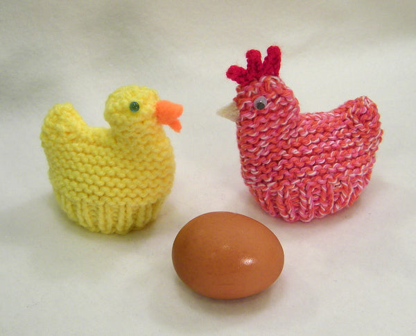 Chicken and Duck Egg Cozies (Easter) by Claudia Lowman