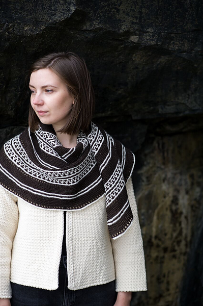 Mosaic Shawl by Gudrun Johnston