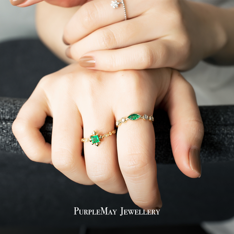 PurpleMay Jewellery – Emerald ring