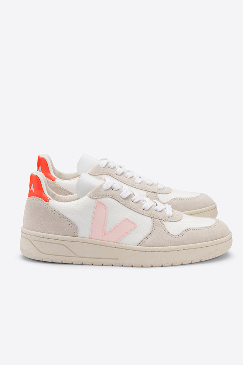 veja white petale orange fluo