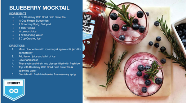 Blueberry Mocktail with Tiesta Tea