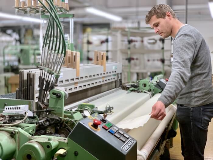 Woolday weaving mill in Frankonia, Germany