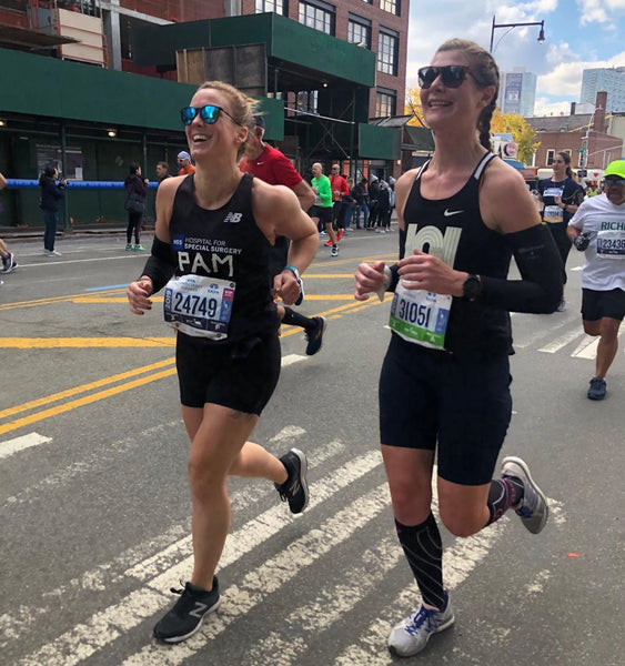 Pam Geisel and Ashley Running Marathon 