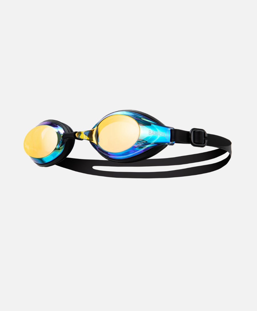 Barrel Glide Mirror Swim Goggle-GOLD/BLACK_image1