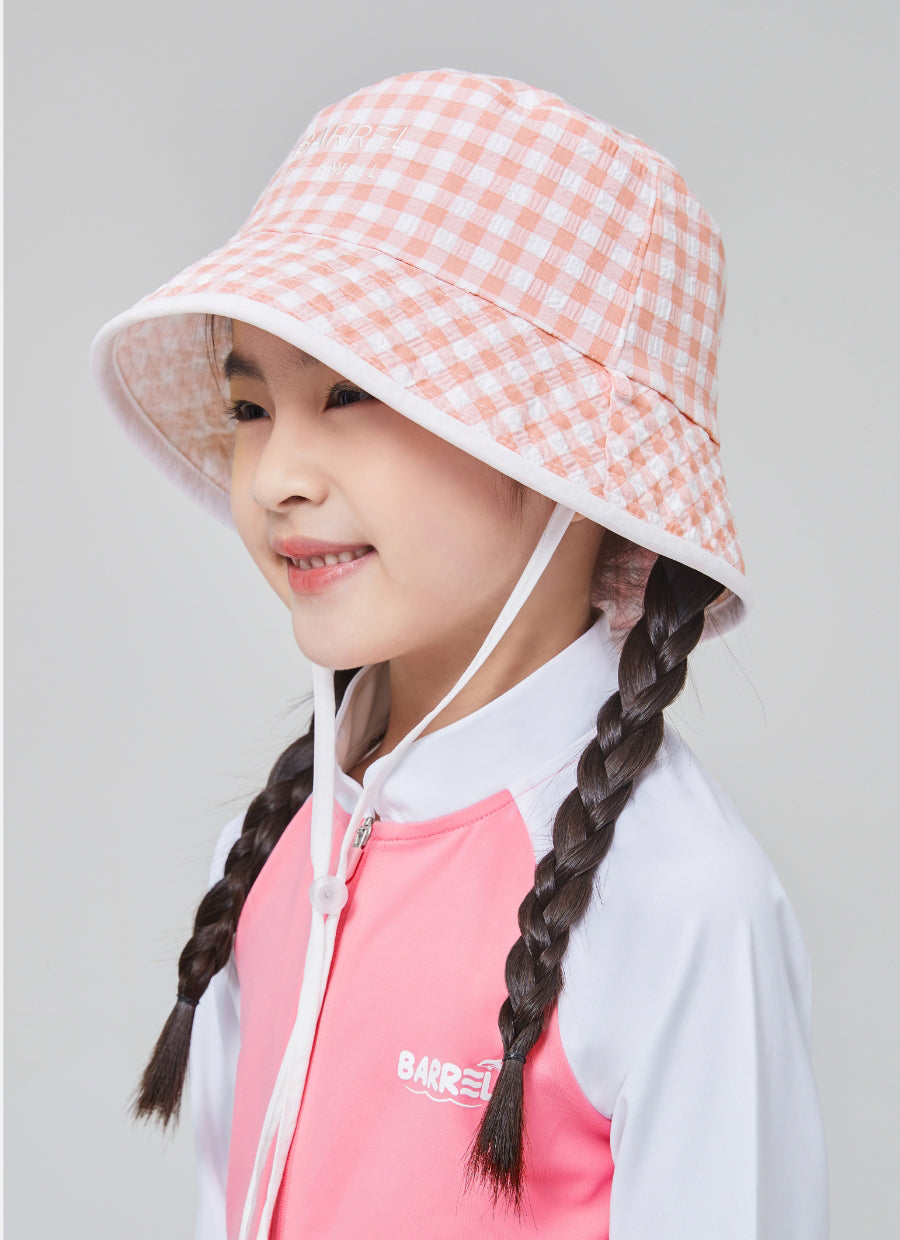 Barrel Kids Reversible Aqua Bucket Hat-WHITE_image3