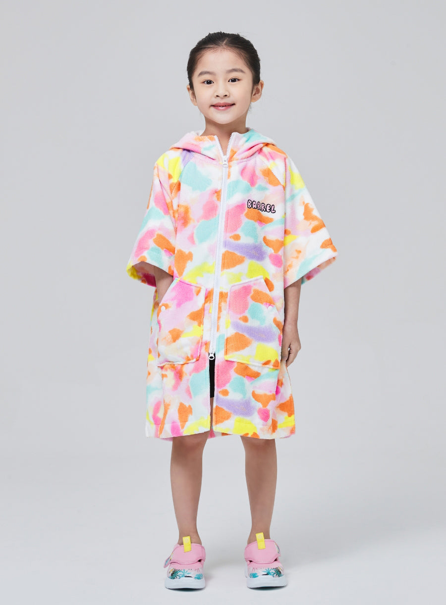 Barrel Kids Swell ZipUp Poncho Towel-FEATHER PIN_image1