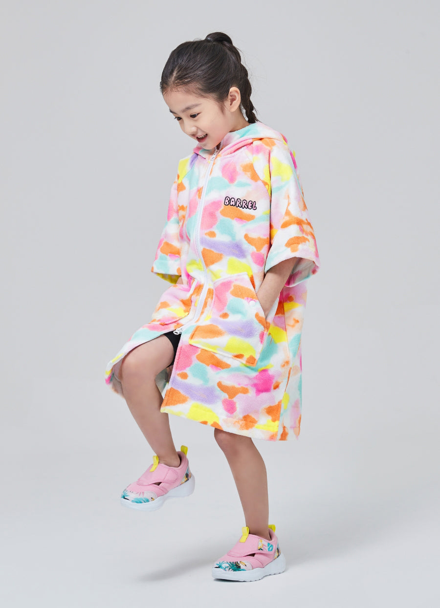 Barrel Kids Swell ZipUp Poncho Towel-FEATHER PIN_image2