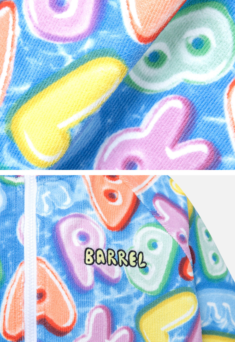 Barrel Kids Swell ZipUp Poncho Towel-JELLY LOGO_image3