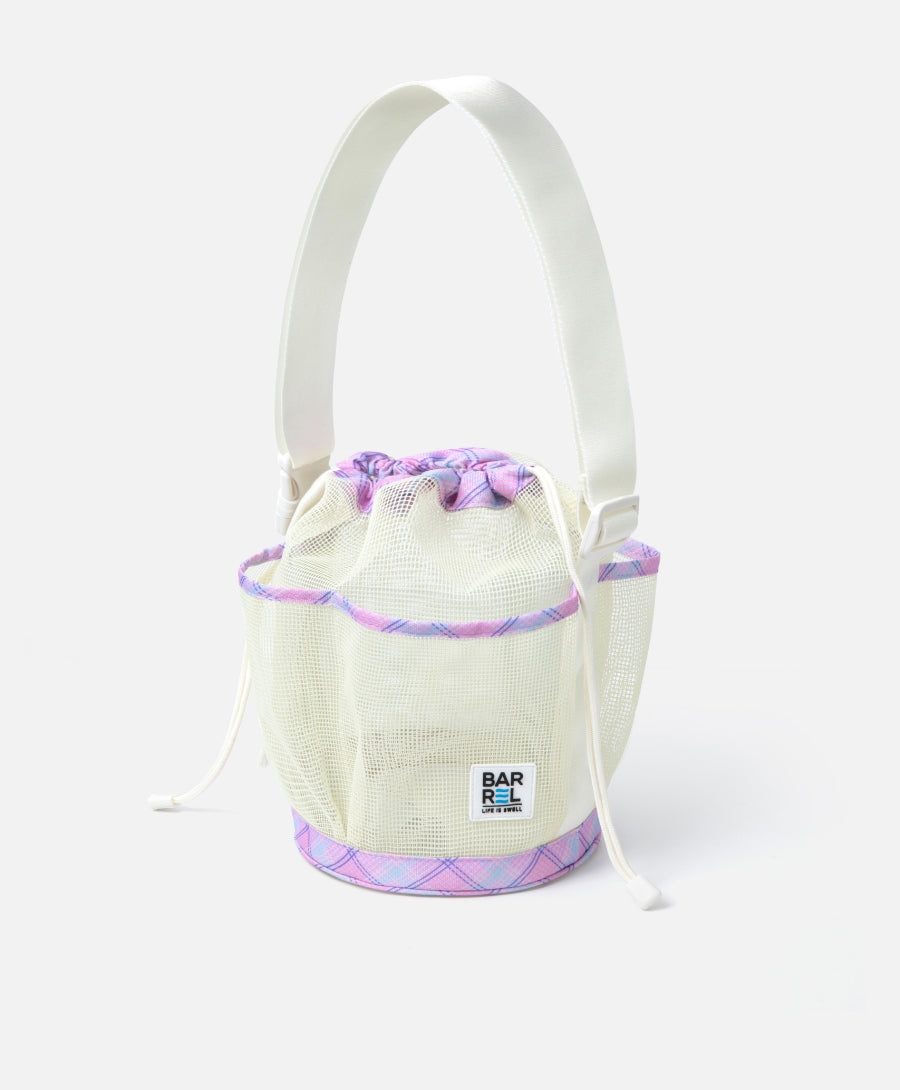 Barrel Mesh Shower Totebag-PURPLE