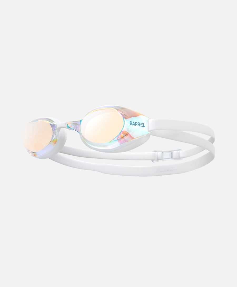 Barrel Wide Mirror Swim Goggle-AURORA/WHITE_image1