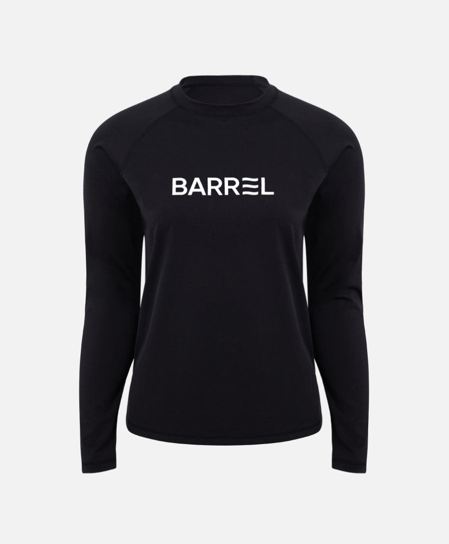 Barrel Women Essential RelaxFit Rashguard-BLACK_image1