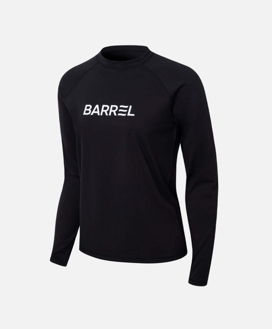 Barrel Women Essential RelaxFit Rashguard-BLACK_image2