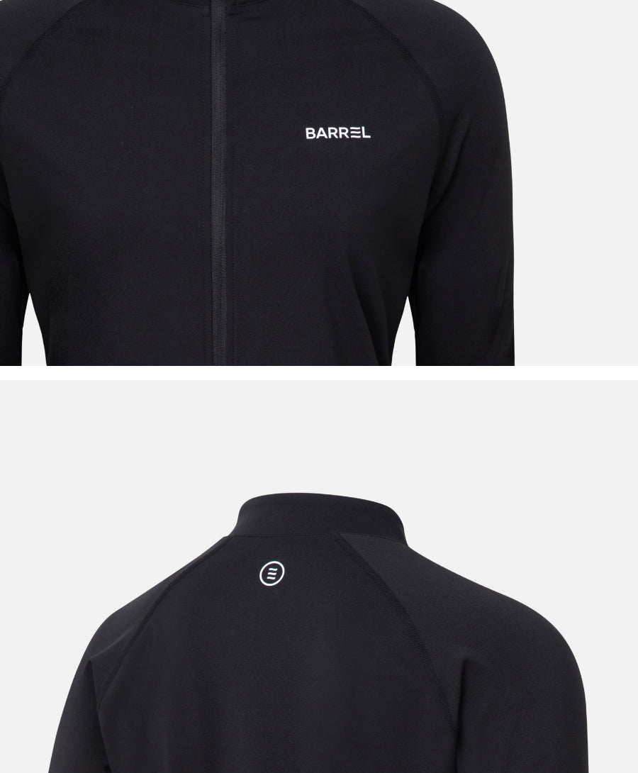 Barrel Women Essential Zip-Up Rashguard-BLACK_image5