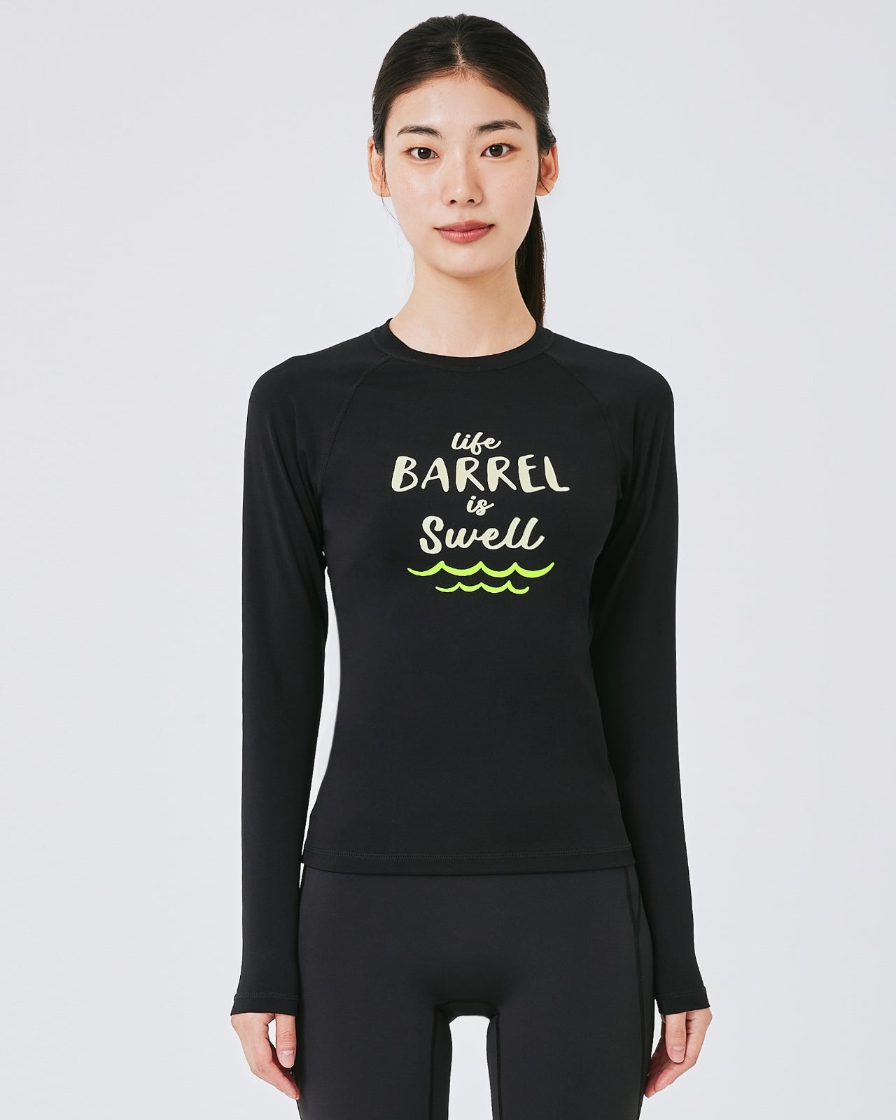 Barrel Women Vibe Swell Rashguard-BLACK_image1