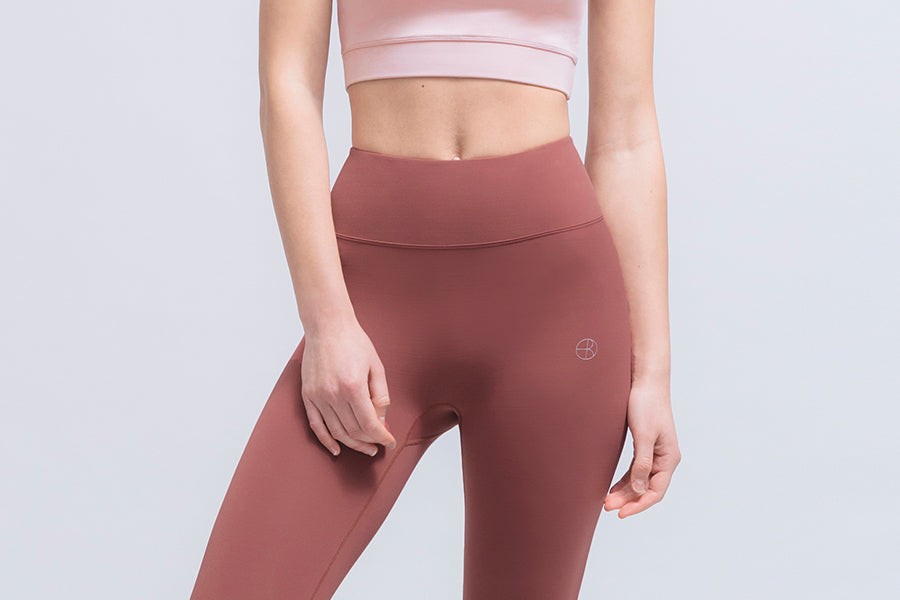 Barrel Fit Plain Leggings-CHILI_image4