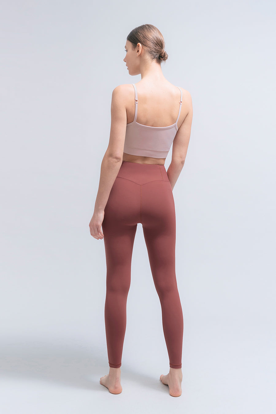 Barrel Fit Plain Leggings-CHILI_image3