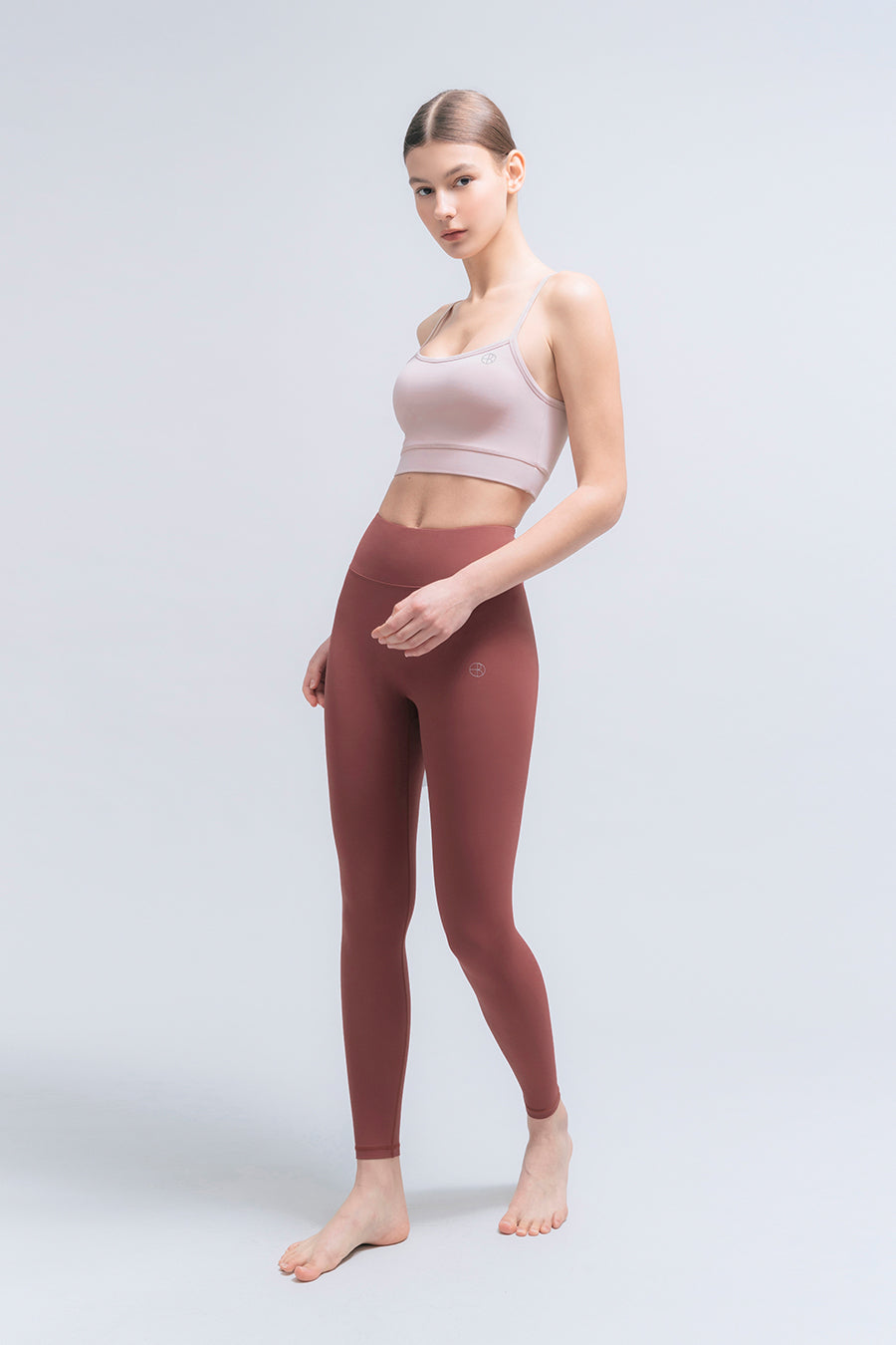 Barrel Fit Plain Leggings-CHILI_image2