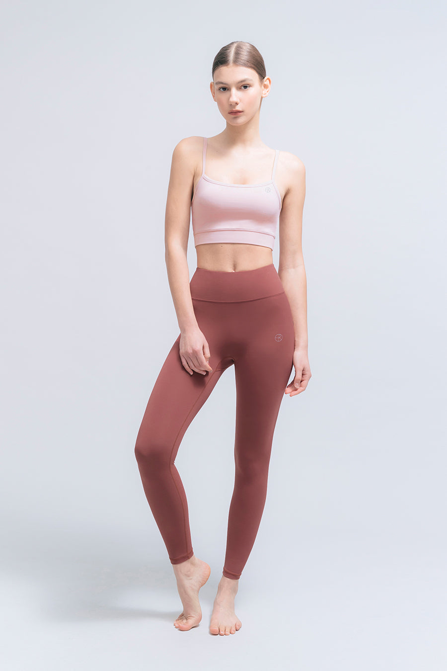 Barrel Fit Plain Leggings-CHILI_image1