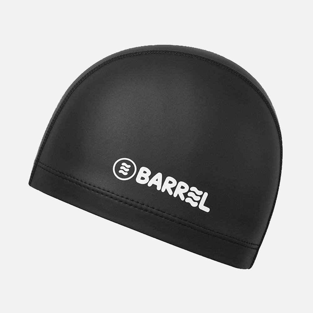 Barrel Kids Basic Silitex Swim Cap-BLACK_image1