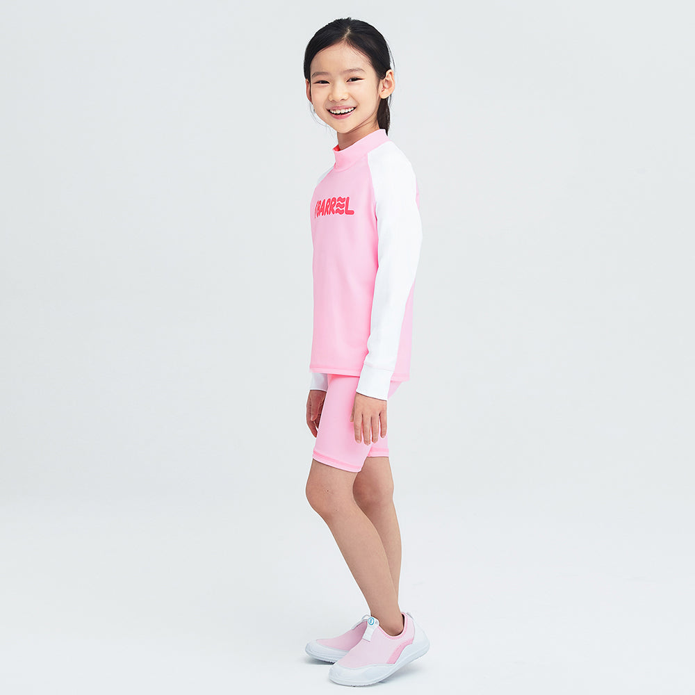 Barrel Kids Essential Half Water Leggings-PINK_image2