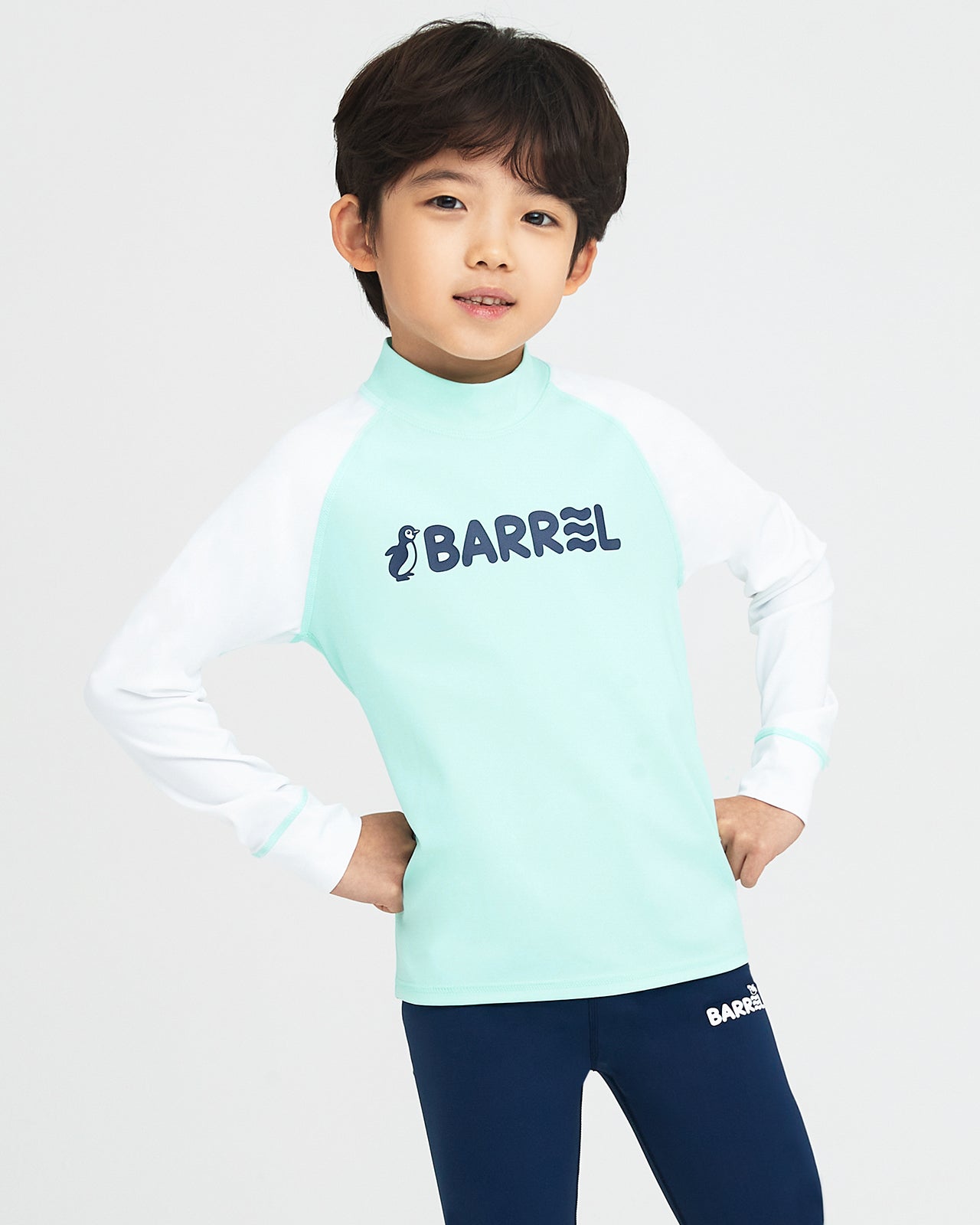 Barrel Kids Essential Rash Guard-MINT_image2