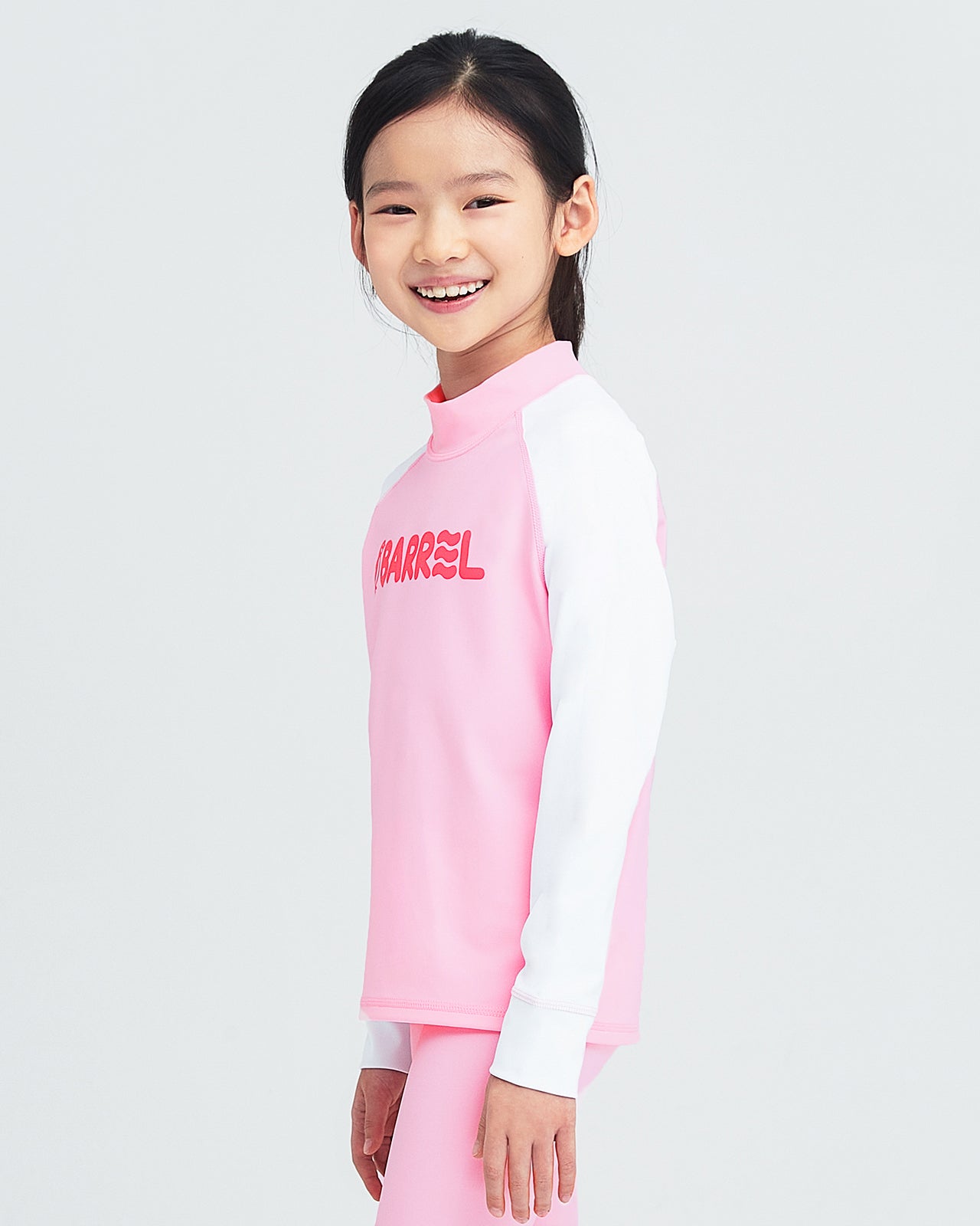 Barrel Kids Essential Rash Guard-PINK_image2