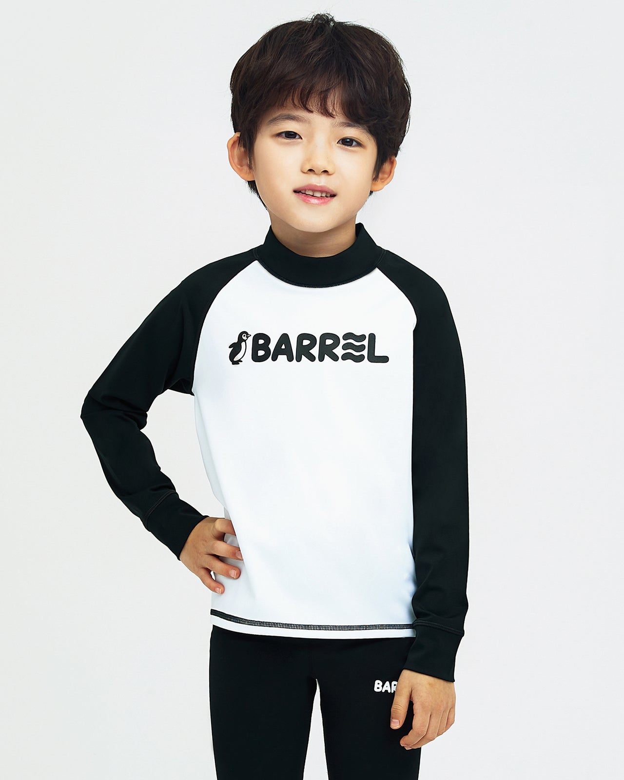 Barrel Kids Essential Rash Guard-WHITE_image1