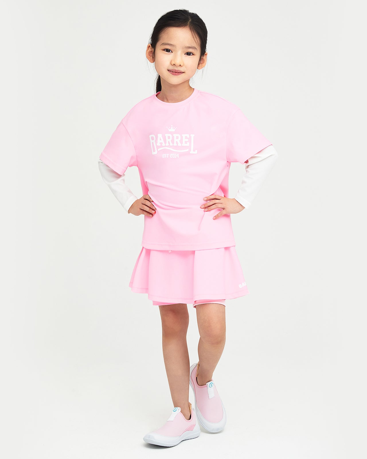 Barrel Kids Romantic Motion Layered Rashguard-PINK_image3