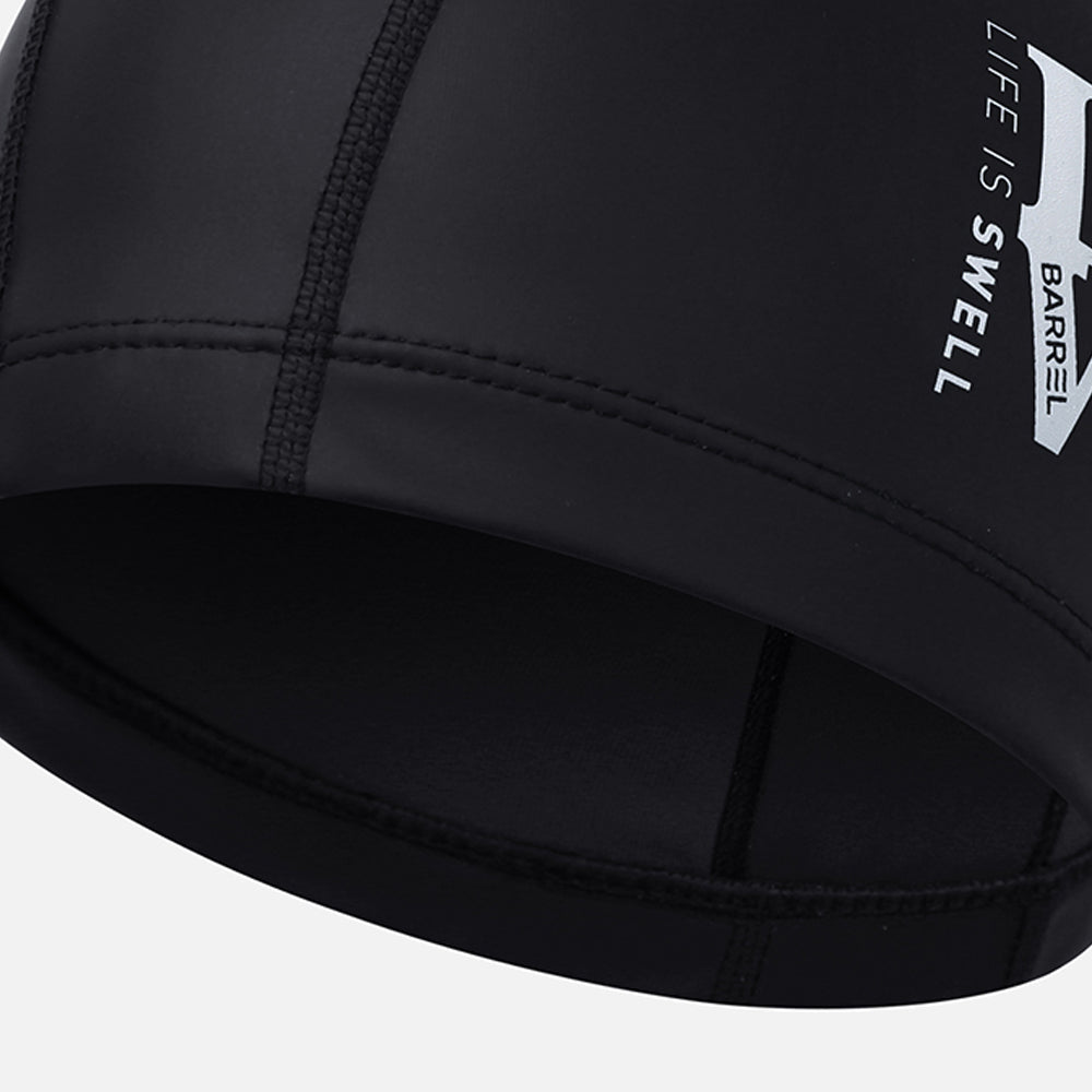 Barrel Love Silicone Coating Swim Cap-BLACK_image3