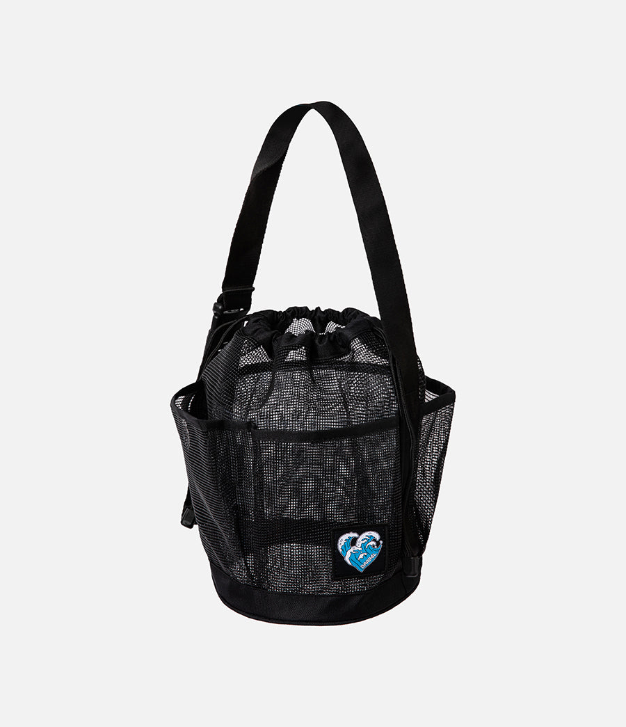 Barrel MESH SHOWER TOTEBAG_BLACK_image1