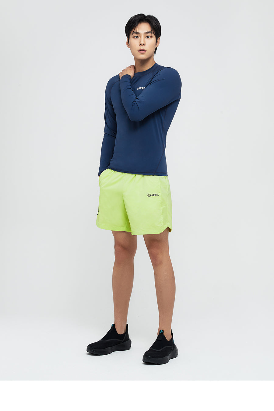 Barrel Men Essential Half Water Shorts -LIME_image3