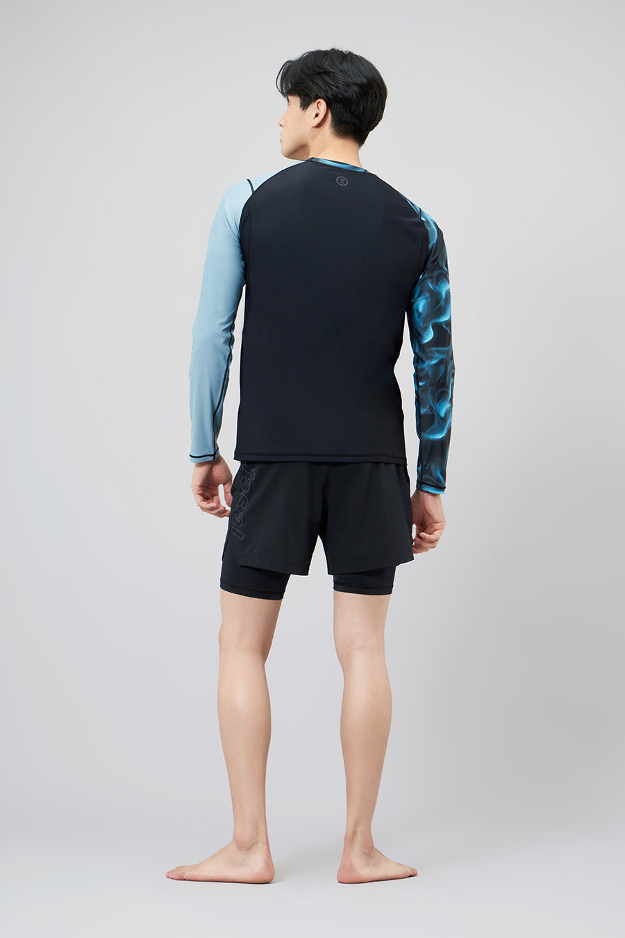 Barrel Mens Abyssal RelaxFit Rashguard-SMOKE_image5