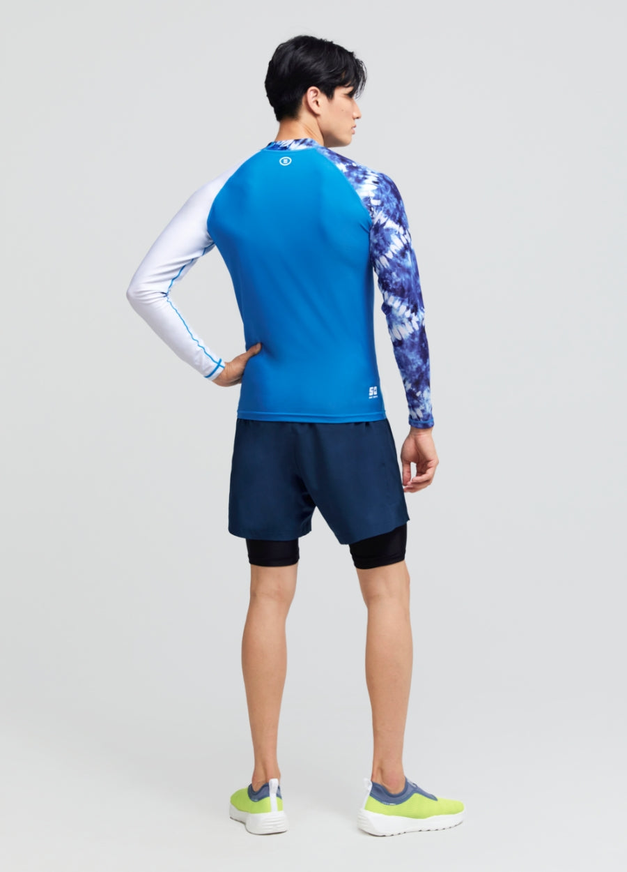 Barrel Mens Ocean Pattern Rashguard-LEAF_image4