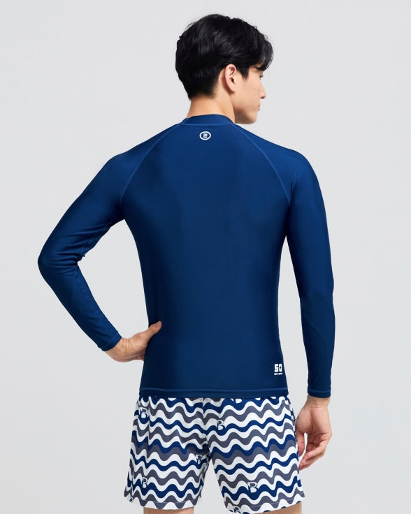 Barrel Mens Ocean Rashguard-BLUE_image1