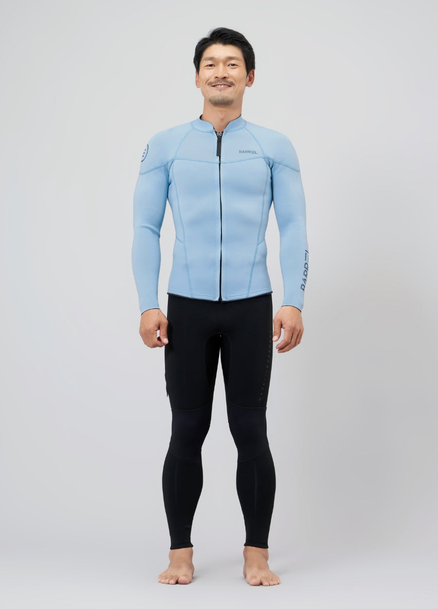 Barrel Mens Standard 2mm Neoprene Jacket-BLUE_image1