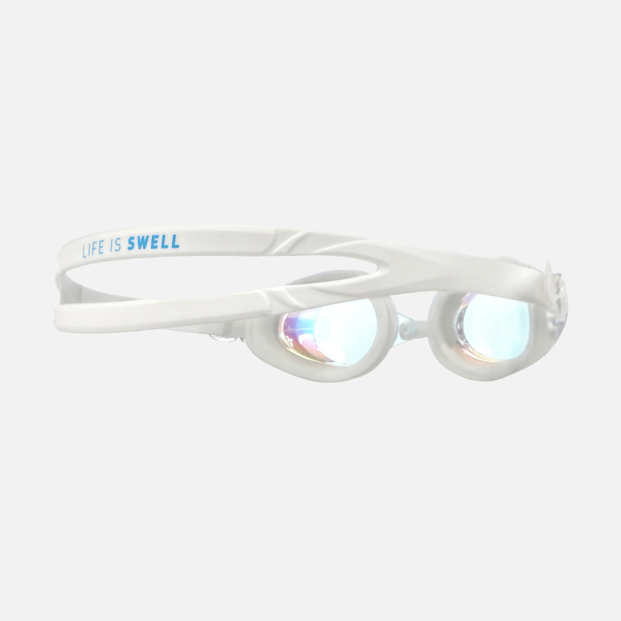 Barrel Training Mirror Swim Goggles-AURORA/WHITE_image2