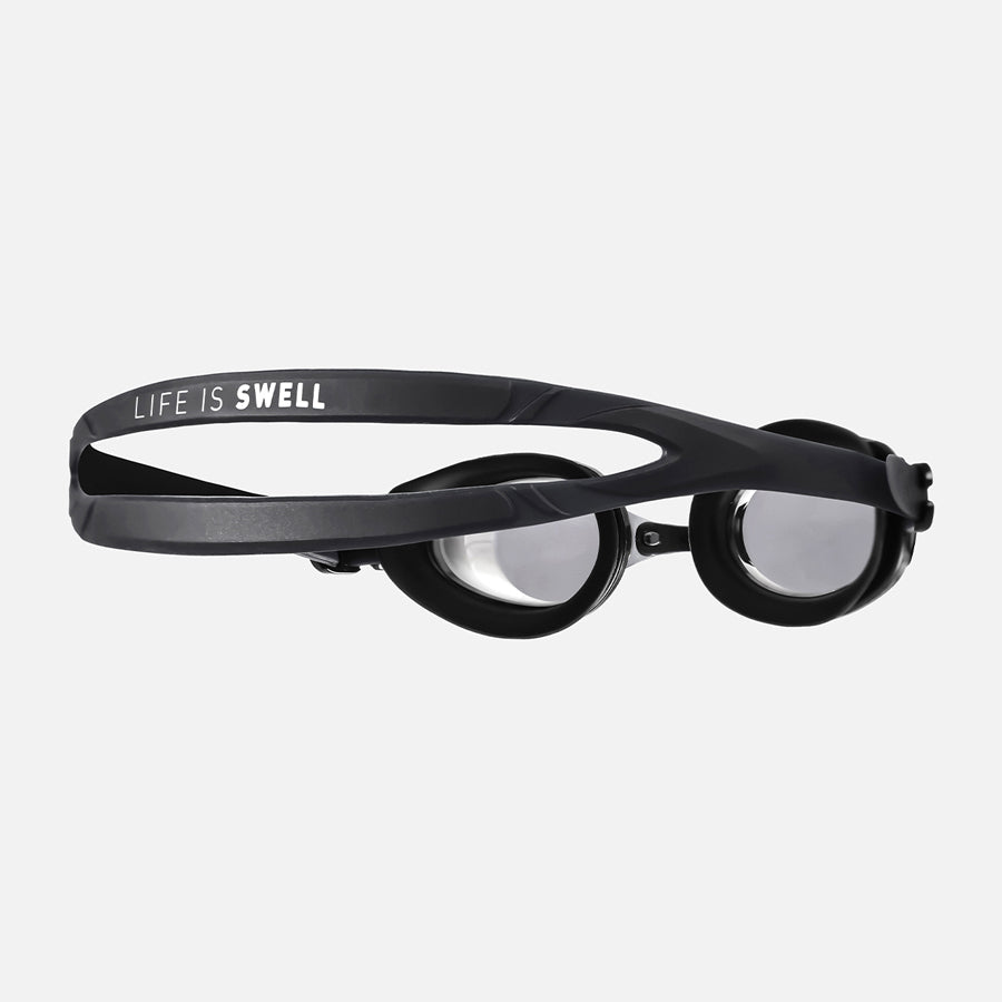 Barrel Training Mirror Swim Goggles-BLACK/BLACK_image2