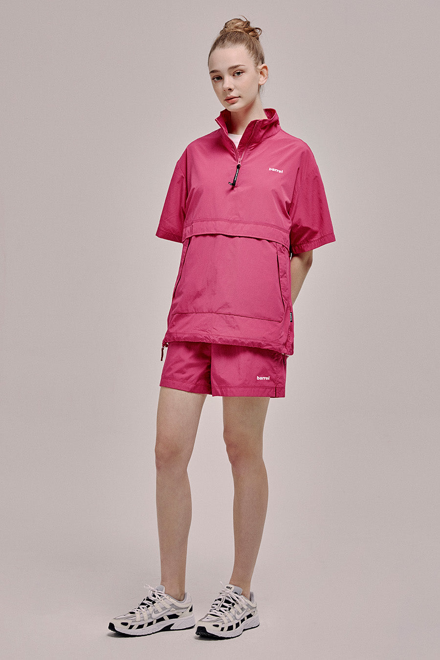 Barrel Unisex Acti B S/S Woven Anorak-MAGENTA_image4