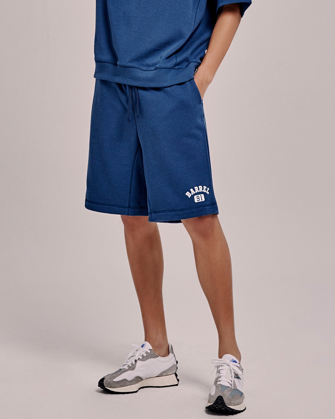 Barrel Unisex Play Sweatshorts-BLUE_image3