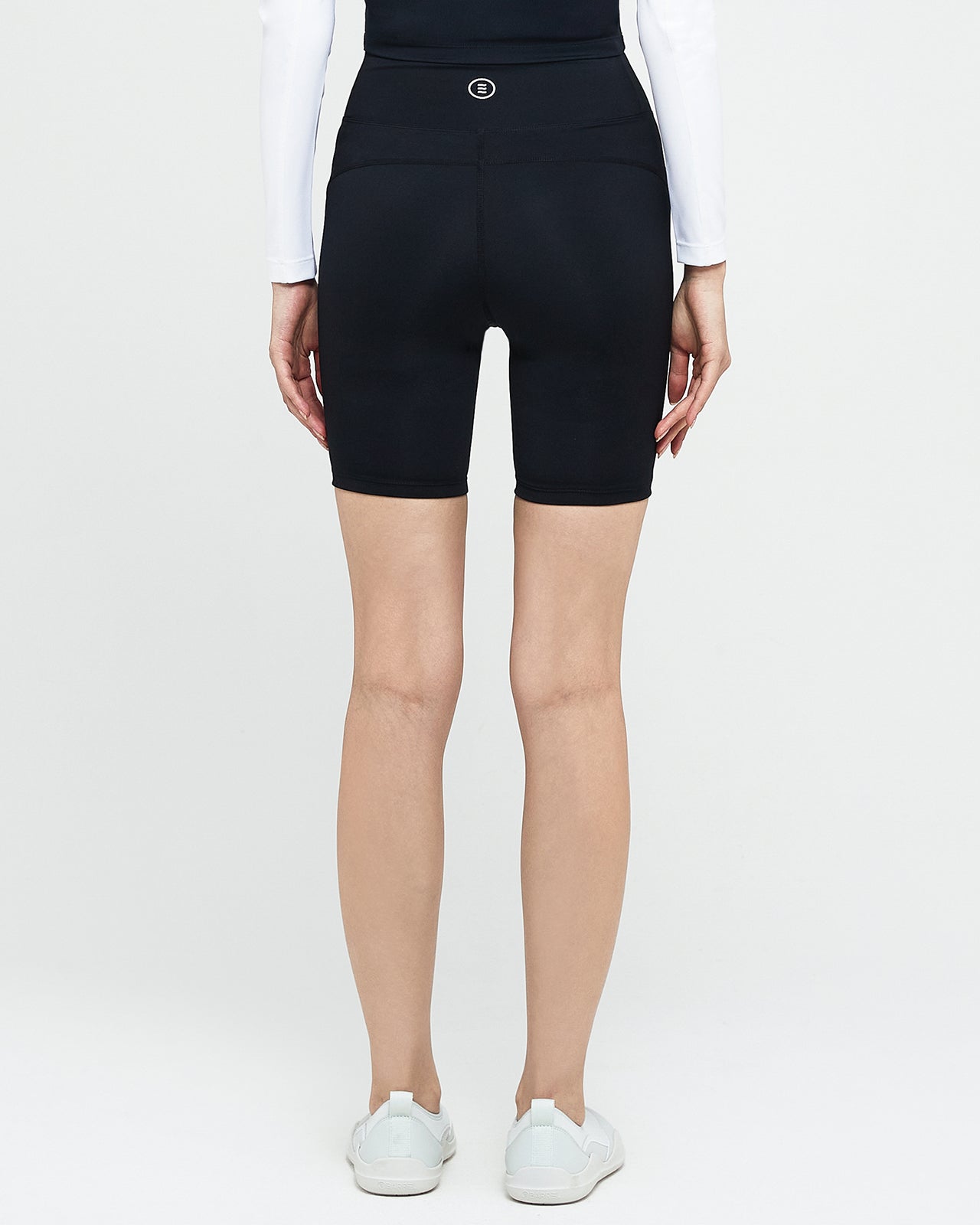 Barrel Women Nautical Half Water Leggings-BLACK_image2