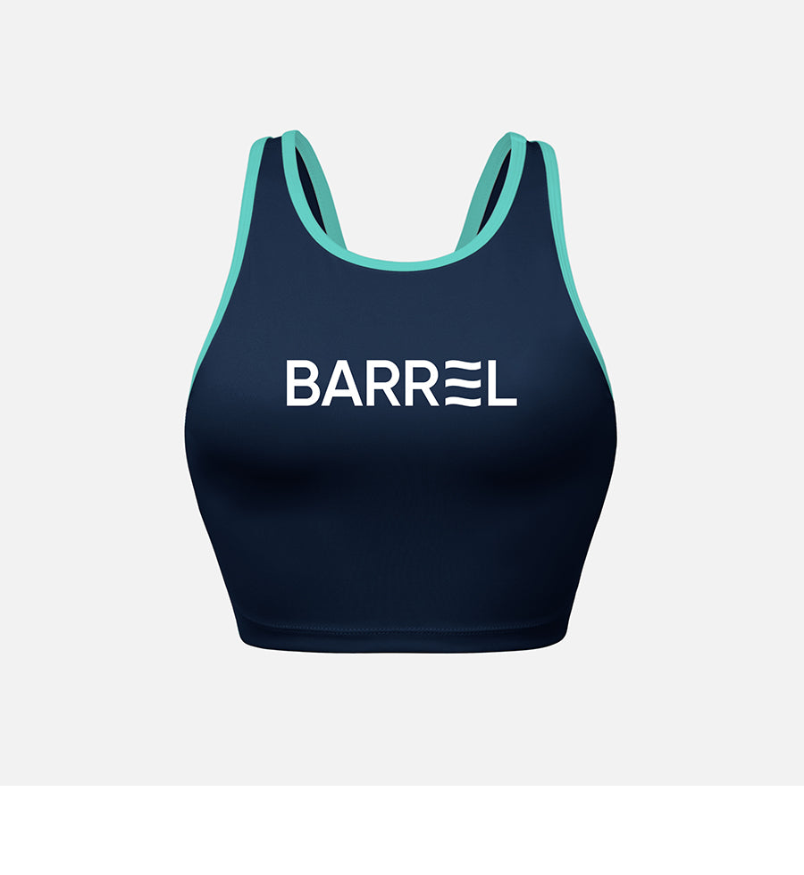 Barrel Women Vibe Half Bra Top-NAVY_image1