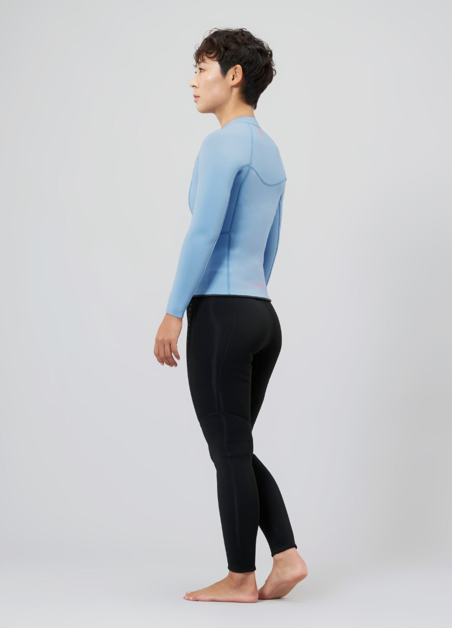 Barrel Womens Standard 2mm Neoprene Jacket-BLUE_image3