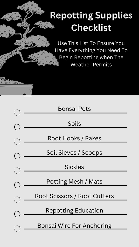 repotting supplies checklist