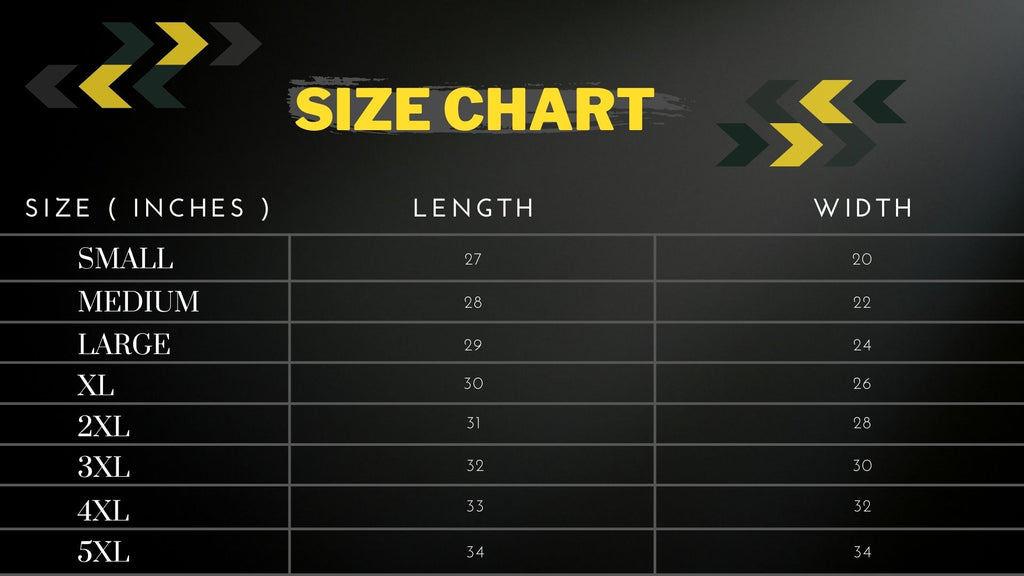Bonsai Hoodie Size Chart