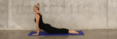 Woman stretching to relieve stress and pain