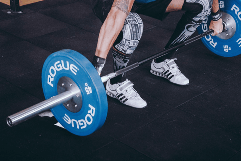 Man working out with weights