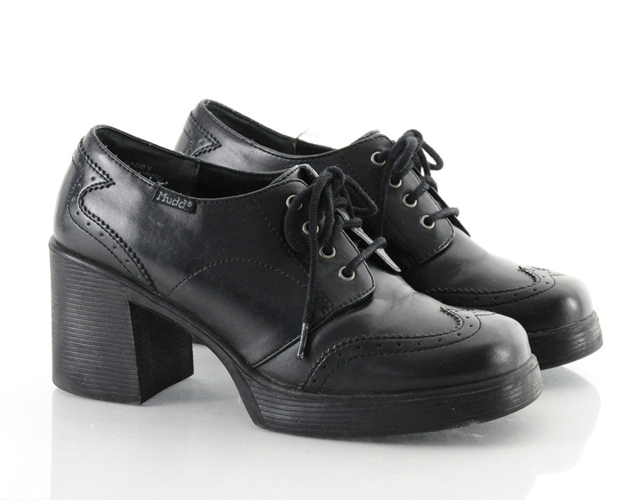 wingtip platform shoes