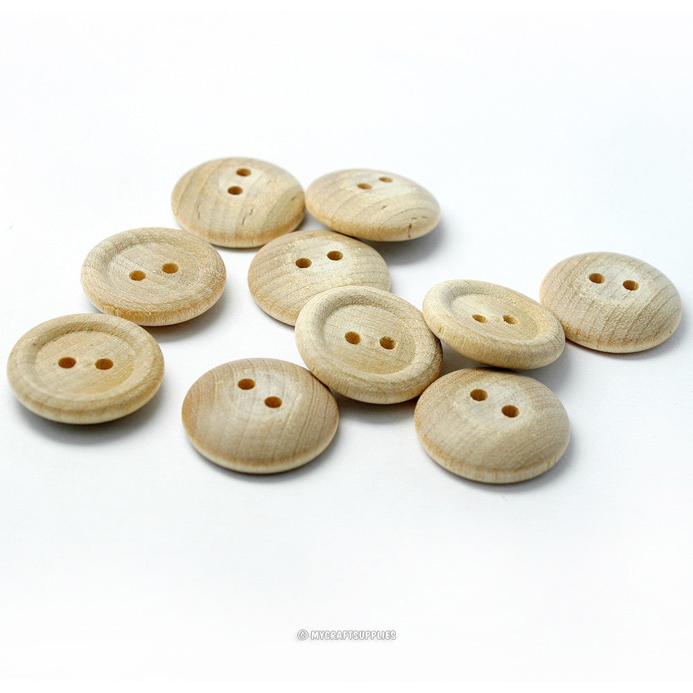 Natural Wood Buttons 3/4Inch | My Craft Supplies