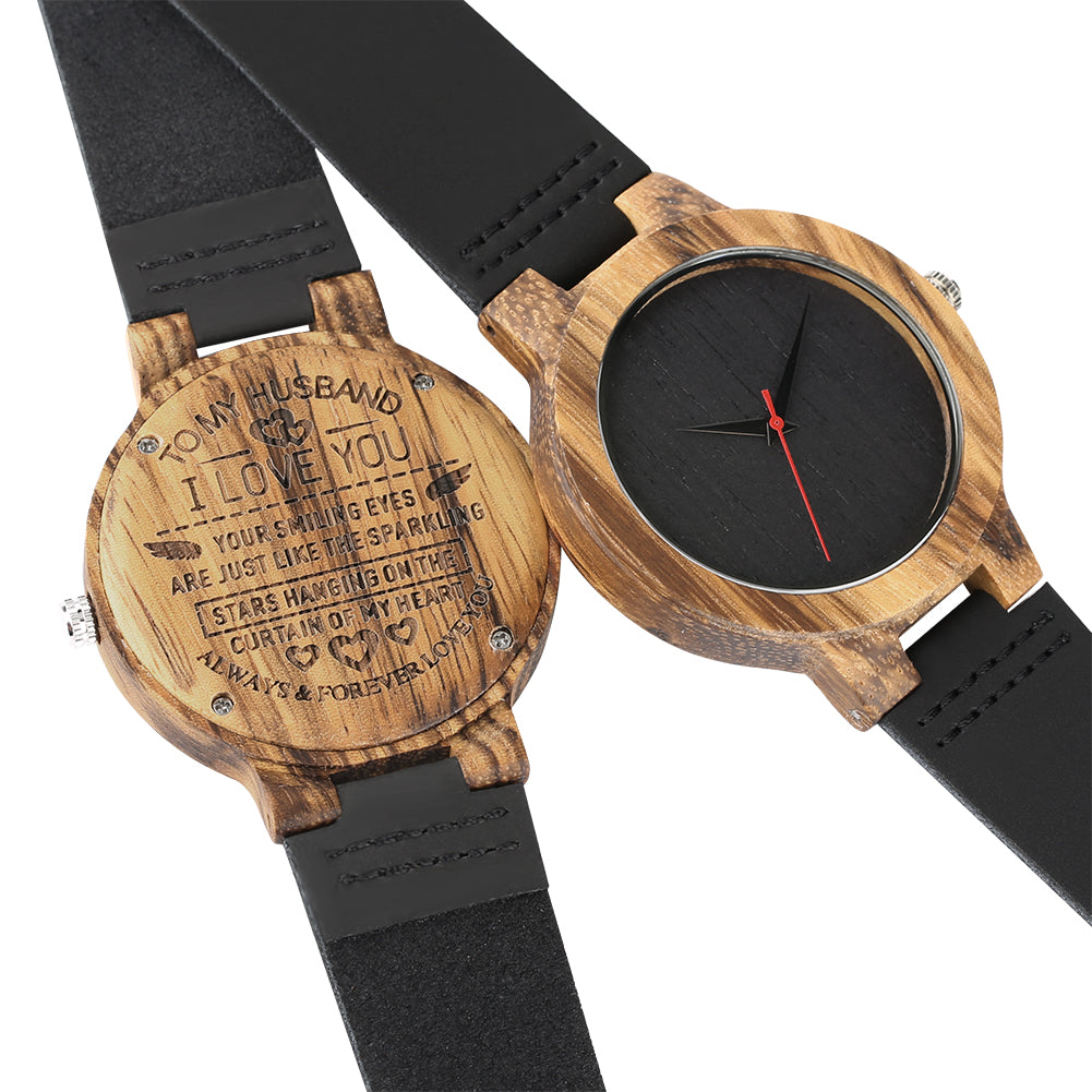 wood watch for husband