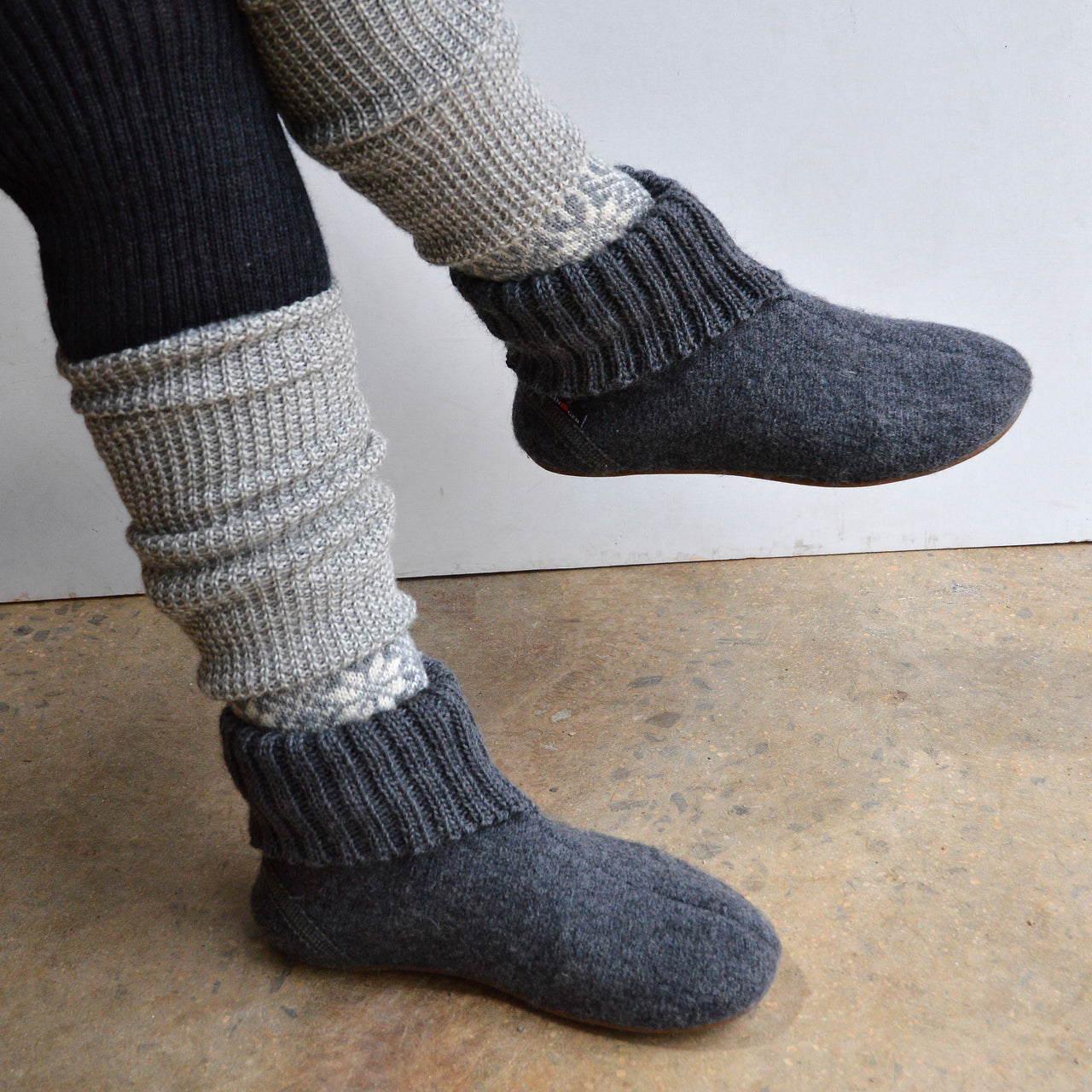 wool booties for adults